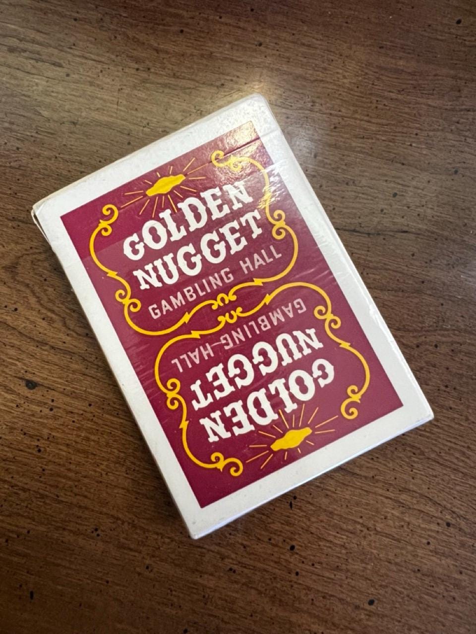 Las Vegas Vintage Golden Nugget Playing Card Red Deck Vegas