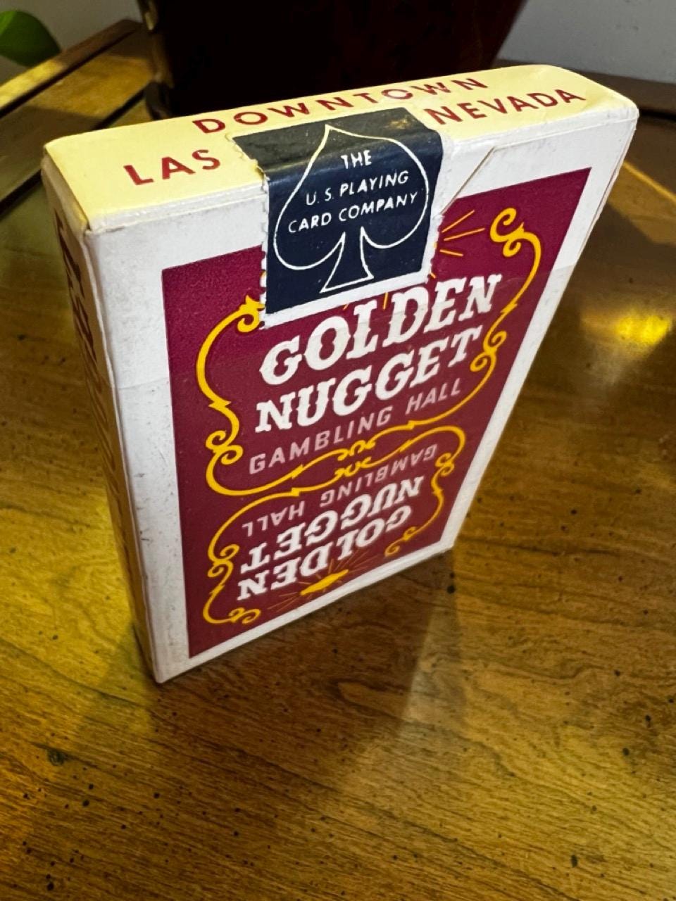 Las Vegas Vintage Golden Nugget Playing Card Red Deck Vegas