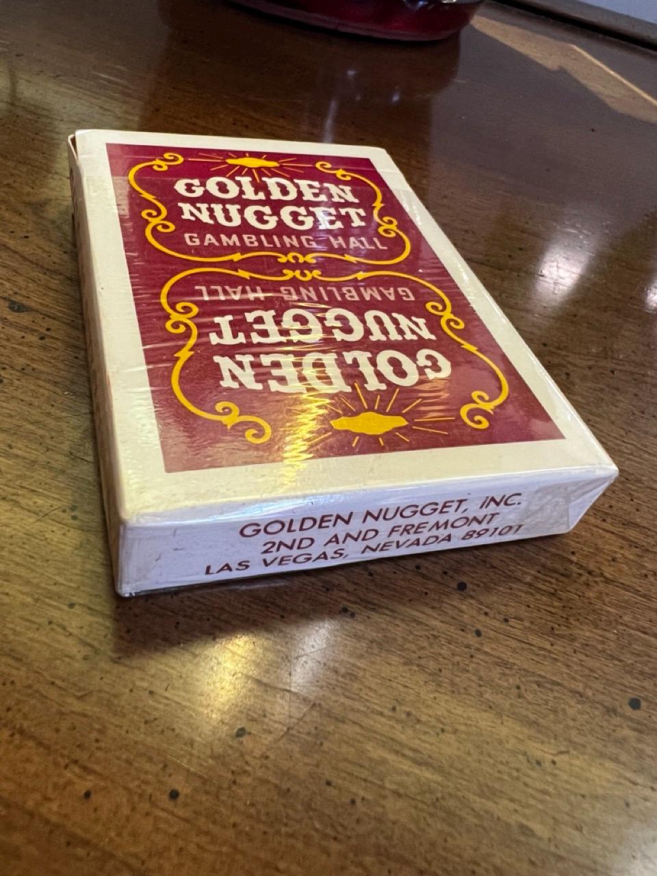Las Vegas Vintage Golden Nugget Playing Card Red Deck Vegas
