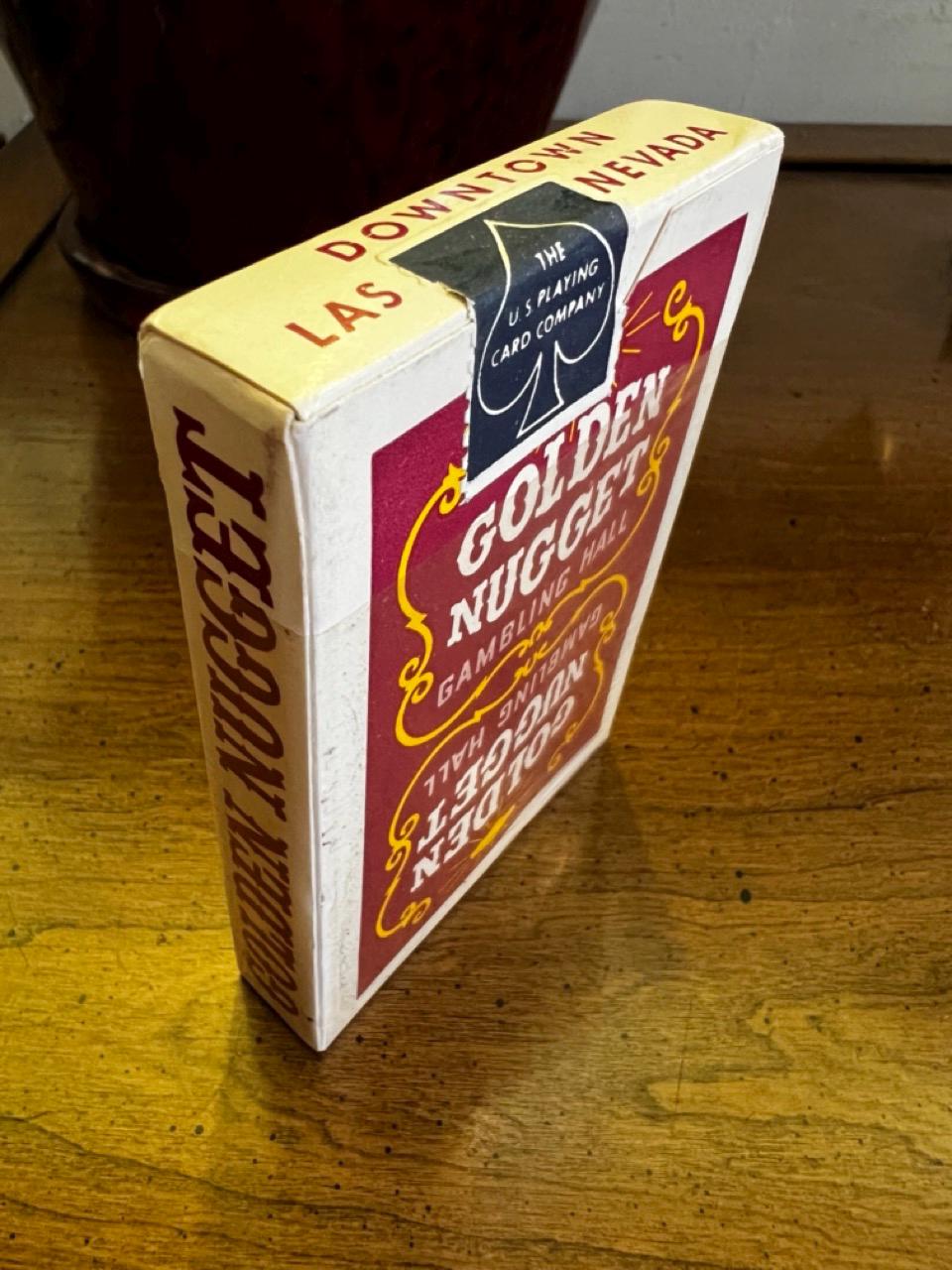 Las Vegas Vintage Golden Nugget Playing Card Red Deck Vegas