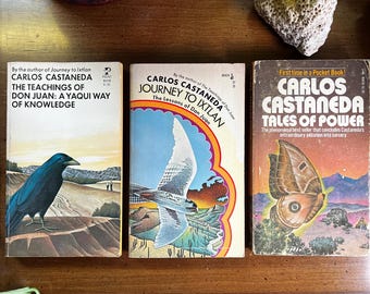 Carlos Castaneda Vintage 1970s Paperback Lot of 3