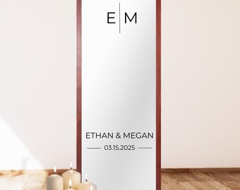 Wedding Mirror Welcome Sign