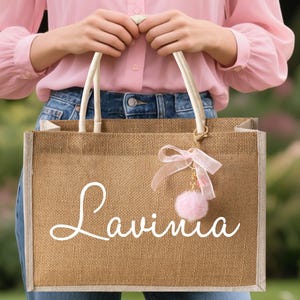 Brautjungfer Geschenk Tasche, Benutzerdefinierte Strand Tragetasche, Personalisierte Sackleinen Tragetasche, Jute Strandtasche, Junggesellinnenparty Geschenk, Brautjungfer Vorschlag Geschenke