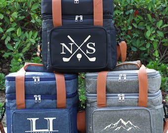 Personalized Golf Cooler Bag, Custom Lunch Cooler Bag for Men, Groomsmen Gift, Insulated Beer Cooler, Bachelor Party Gift, Best Man Gift