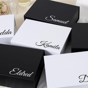 Personalized Magnetic Gift Box, Custom Bridesmaid Proposal Gift Box, Empty Bridal Shower Box, Will You Be My Bridesmaid Box,Wedding Gift Box