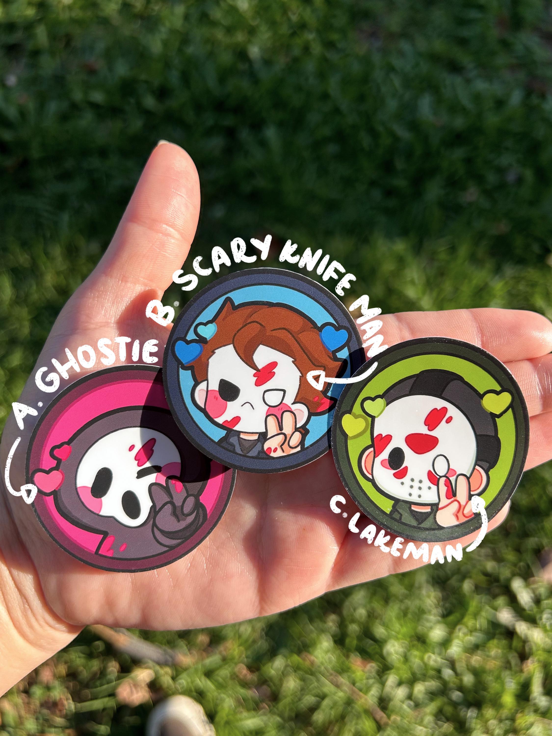 Mini Slasher Sticker Slasher Cuties | Waterproof Vinyl Die-cut Stickers - Glitter or Matte ...