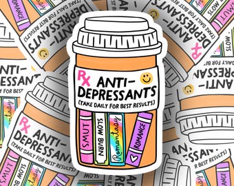 Prescription Books Sticker | Kindle Sticker | Bookish Sticker | Water Bottle Sticker | Sticker for ereader