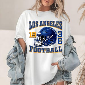 Los Angeles Football T-Shirt, Sweatshirt, LA 1936 Helmet Comfort Colors Tee, Game Day Apparel, Sports Fan Gift, Trendy Graphic Design