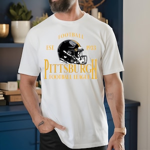 Vintage Pittsburgh Football T-Shirt, Comfort Colors, Pittsburgh Steelers Sweatshirt, Fan Apparel, Game Day, Gift for Football Fans