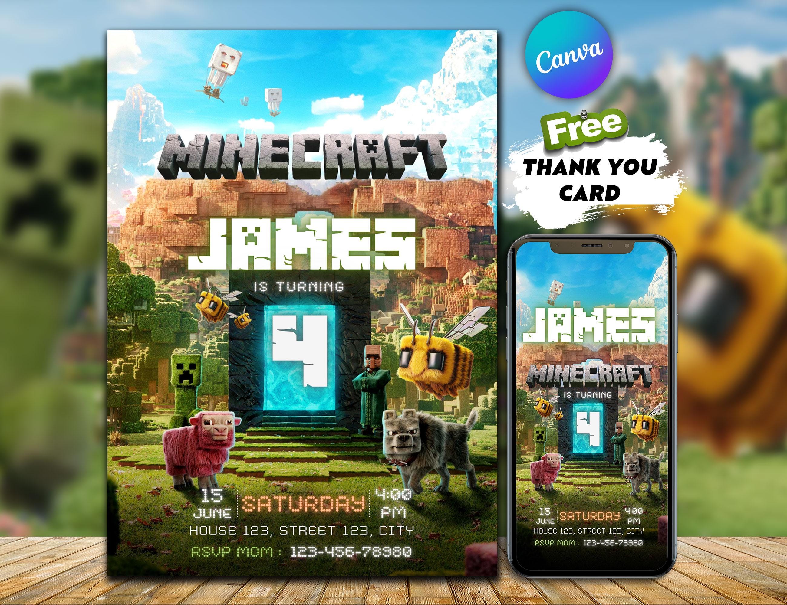 Full Minecraft Party Pack Invite