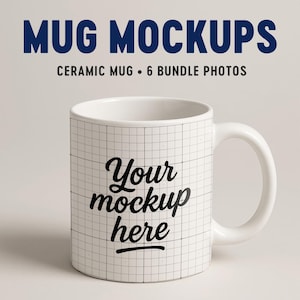 Mug mockup bundle ceramic cup mockup coffee tea bundle aesthetic mock up minimal 11oz 15oz white mug bundle
