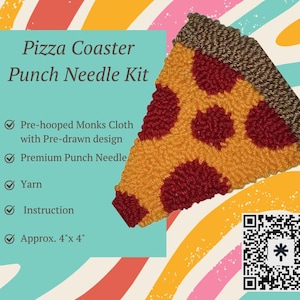 Pizza Punch Needle Coaster Kit