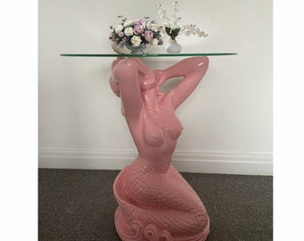 Side coffee table mermaid pink