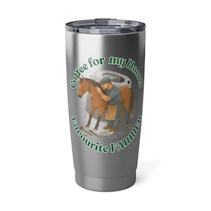 Coffee for Farrier 20oz Stainless Tumbler, Favourite Farrier Travel Mug, Horse Farrier Coffee Cup