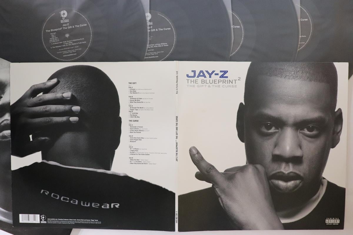 米4discs LP JAY-Z Blueprint  Gift &amp; Curse 4400633811 ROC A FELLA /01180 4LP Jay-z Blueprint Gift & Curse 4400633811 Rocafella US - Etsy