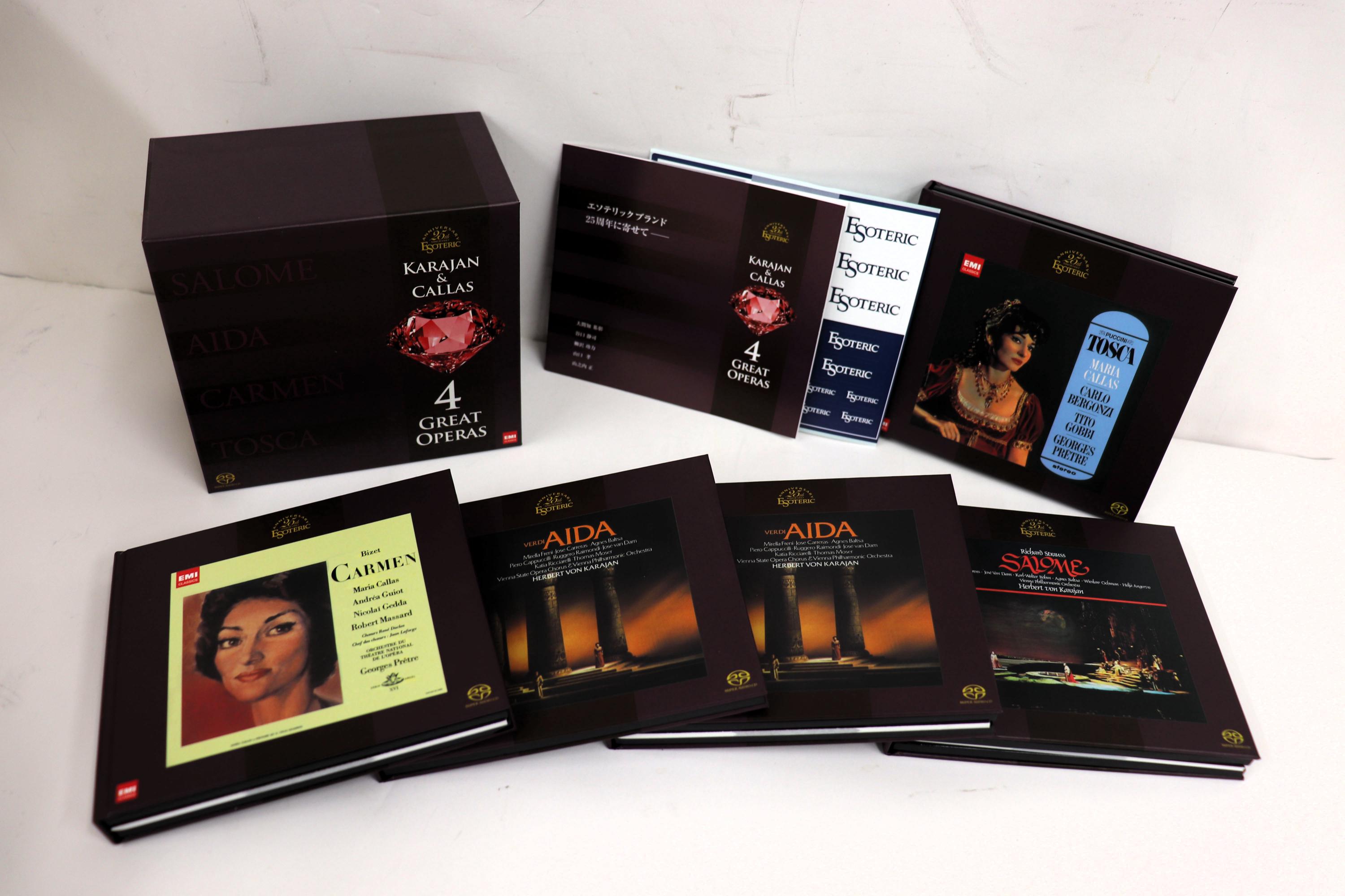 クラシック 9discs CD Herbert von Karajan , Maria Ca Karajan &amp;amp; Callas - 4 Great Operas ESSE90072/80 Esoteric Company /01100 s-l1200.jpg