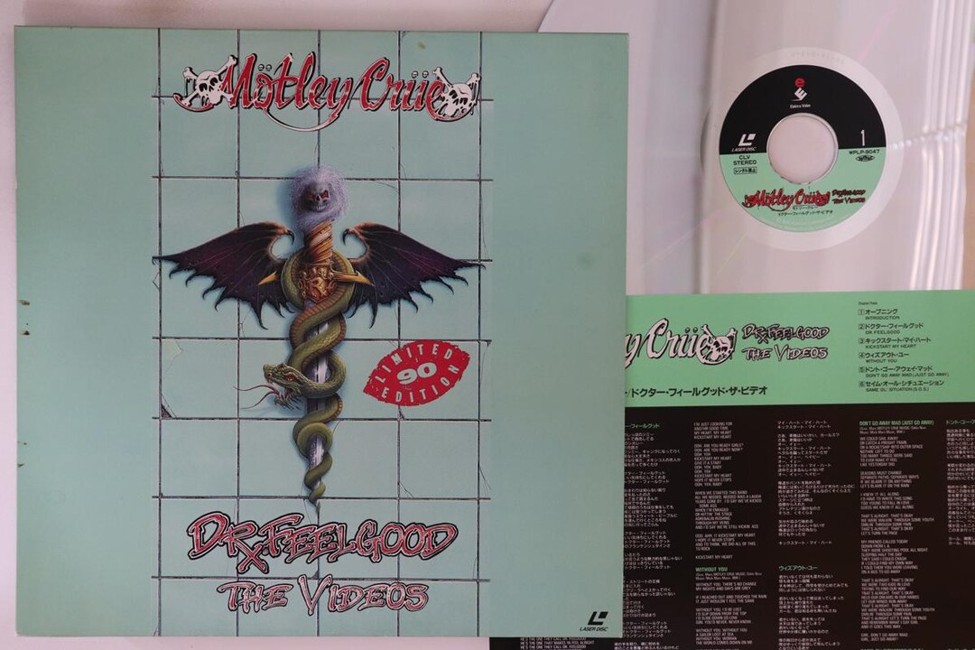 その他 LASERDISC Motley Crue Dr. Feelgood The Videos WPLP9047 WARNER-PIONEER /00600 Laserdisc Motley Crue Dr. Feelgood the Videos WPLP9047