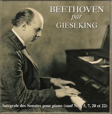 クラシック CD Beethoven; Gieseking Beethoven: Piano Sonatas 1  TAH394400 Tahra /00110 8CD Beethoven; Gieseking Beethoven: Piano Sonatas 1