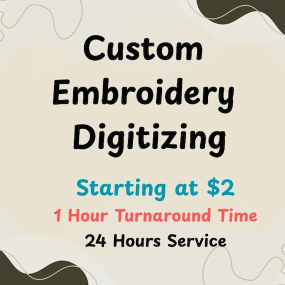 Custom Embroidery Digitizing, Logo Digitizing, Embroidery Digitizing Service, Image Digitizing Embroidery, Custom Digitize