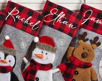 3D Christmas Stocking,Personalized Stockings With name,Family Stocking Monogram Holiday,Christmas Stocking,Christmas Gifts,Christmas Decor