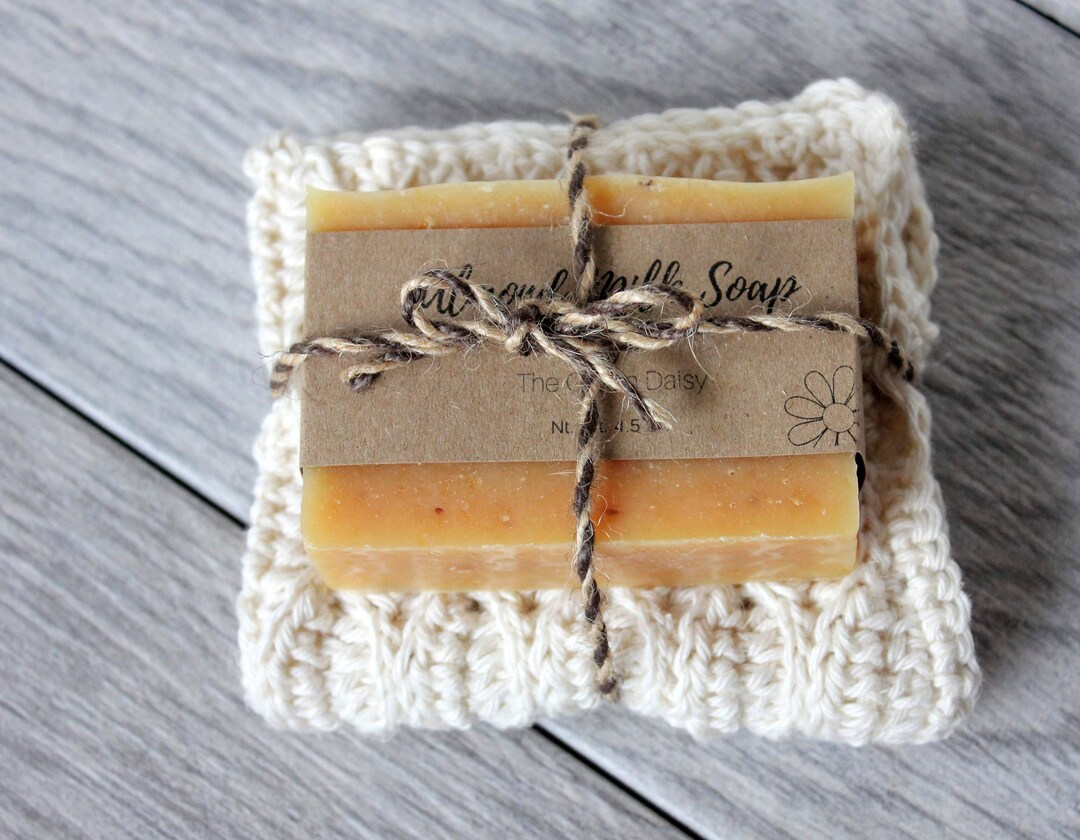 Handmade Soap and Washcloth Gift Set Beautiful Etsy