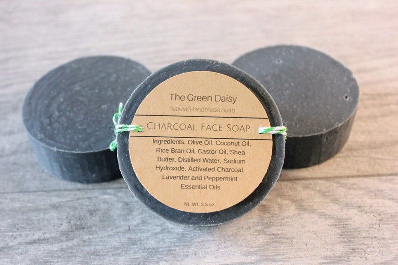 Activated Charcoal Face Soap Black Soap Detox Soap Etsy