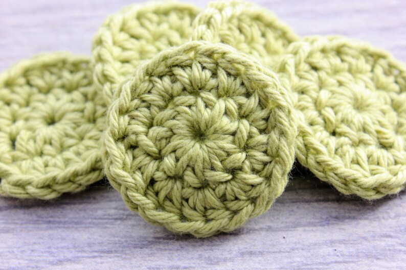Reusable Cotton Rounds 10 Small Crochet Face Scrubbies in Etsy