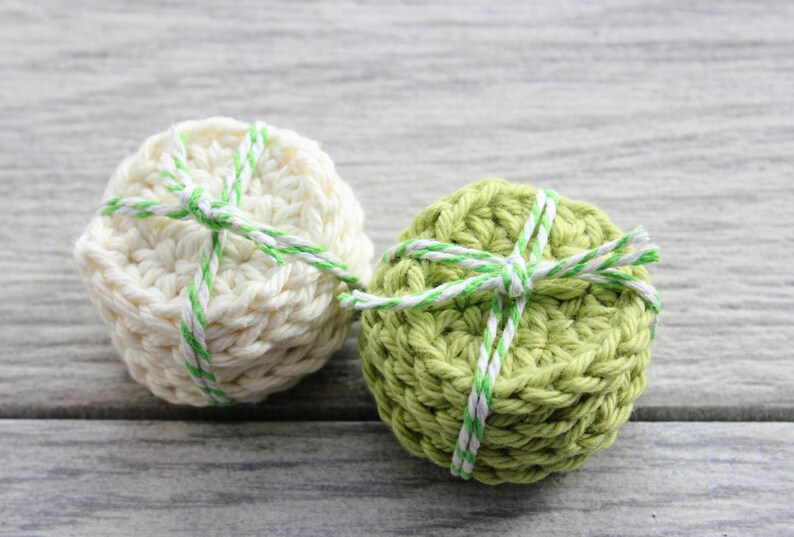 Reusable Cotton Rounds 10 Small Crochet Face Scrubbies in Etsy