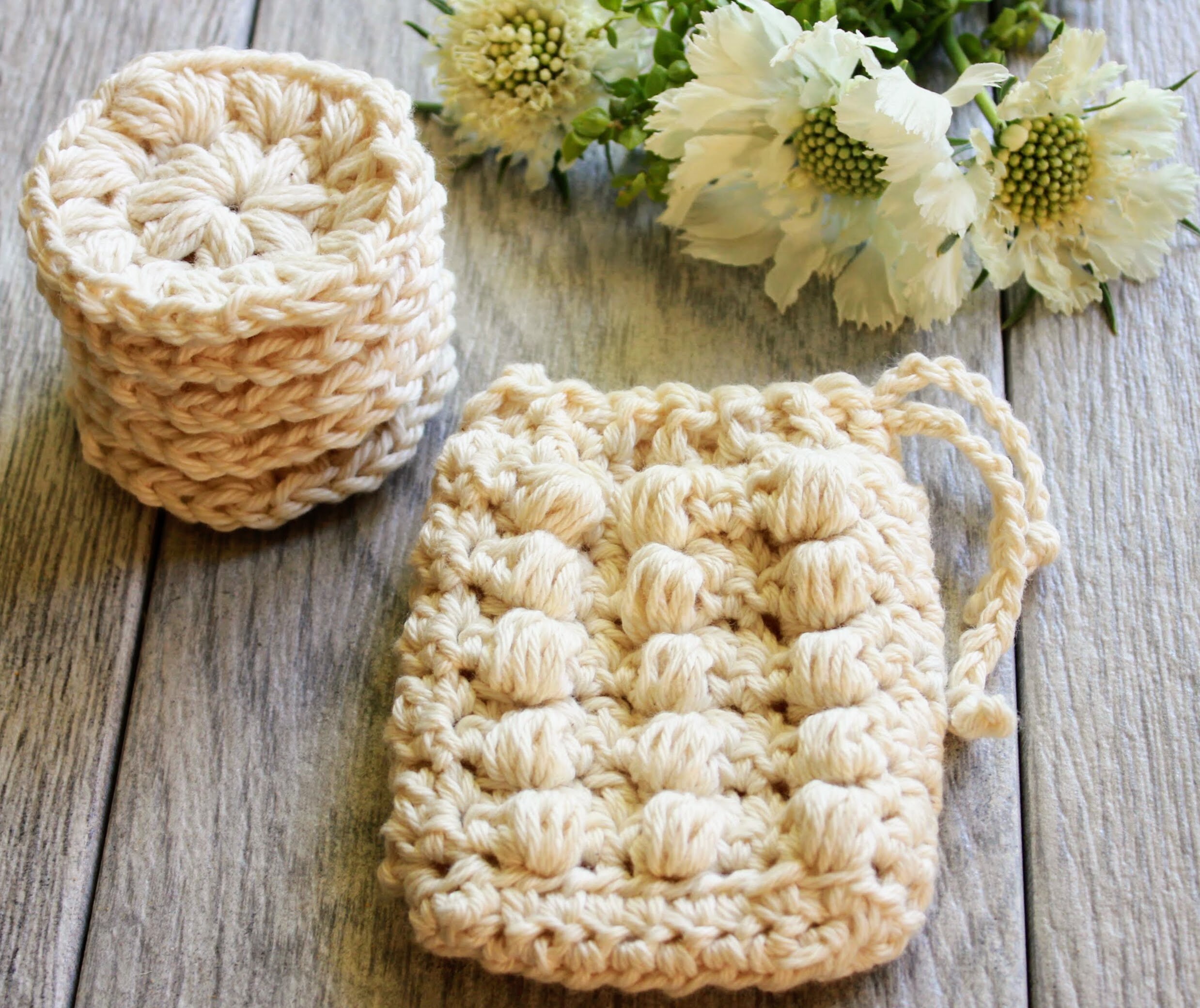Organic Bath Set Crochet Bath Set Organic Crocheted Bath Etsy