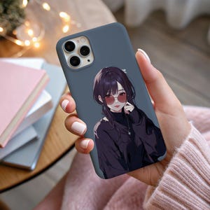 Anime K-pop Character Model A5 etui na telefon z japońską mangą w stylu etui na iPhone'a 16,15,14,13,12,11 Pro Pro Max, Galaxy S25-21, Plus, Ultra