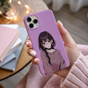 Funda para teléfono con diseño de personaje de K-pop de anime A4 con estilo manga japonés para iPhone 16, 15, 14, 13, 12, 11 Pro Max, Galaxy S25-21, Plus, Ultra