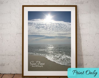 Sunrise Beach Photo, Beautiful Morning at the Beach, Printed Photo, Beach Photo, Waves, Surf, Ocean