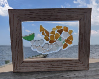 Mermaid Sea Glass Sun Catcher Mosaic Seaglass Beach Glass Beach Art Coastal Art