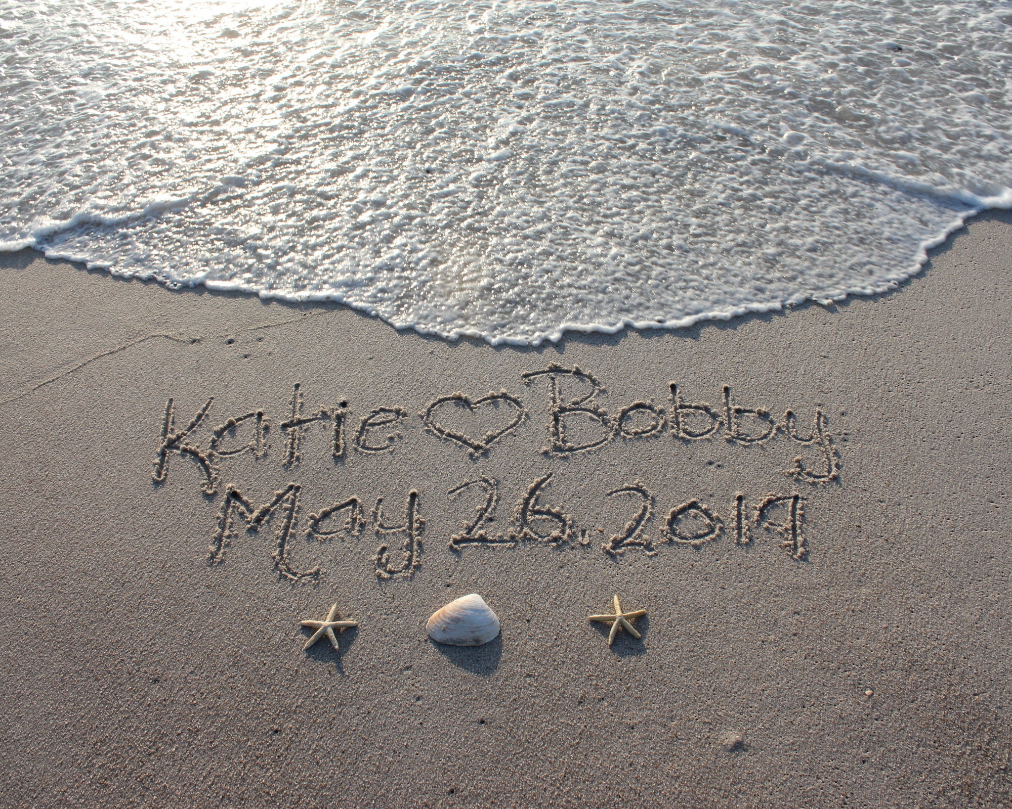 Wall Décor Home & Living Personalized Names in the Sand Digital File
