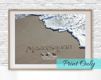 Manasquan Beach, Sand, Beach Writing, Beach Art, Photo, Jersey Shore, PRINT ONLY