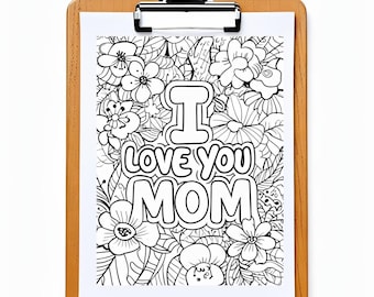 Adorable Mother's Day Coloring Sheets for Kids - Instant Download & Print