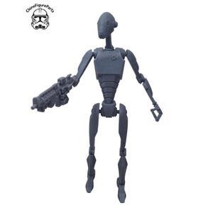 Figura de Droide Comando em Resina, Star Wars, Escala 1/6 - 1/12