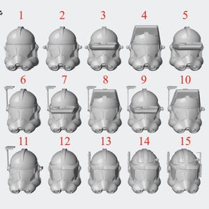 Clone Trooper Helmet Phase II Resin Star Wars 1/6 - 1/12 Scale