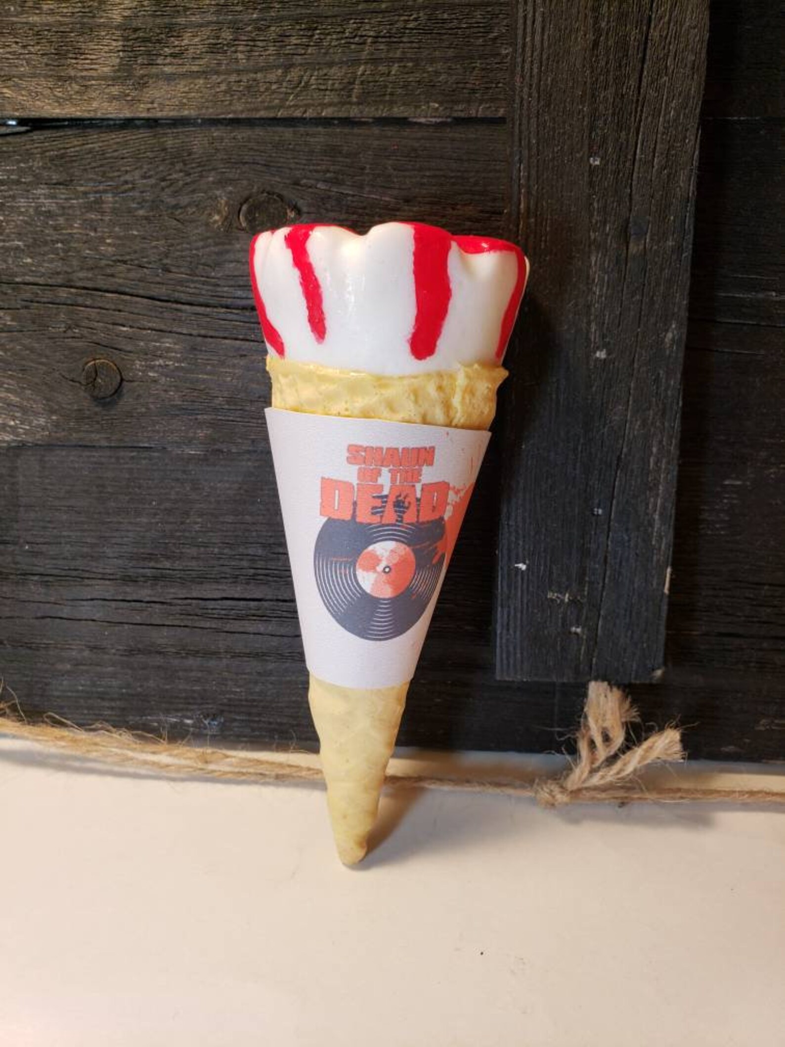 Shaun of the Dead Resin Ice Cream Cone Etsy