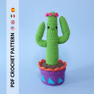 Savanna the Saguaro Cactus - Amigurumi - PDF CROCHET PATTERN
