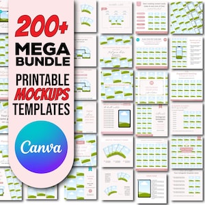 Mega bundle of Editable Canva Templates, Easy Drag and Drop, Canva Photo Collage Sublimation Design, All-in-One Canva Templates