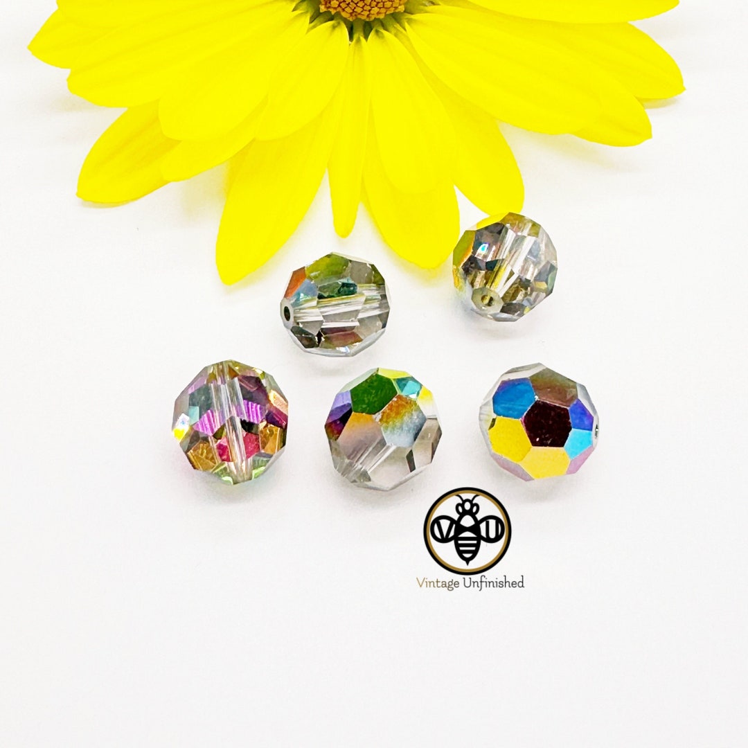 2 Swarovski Vitrail Medium 8mm 5000 Round Beads Authentic Swarovski ...