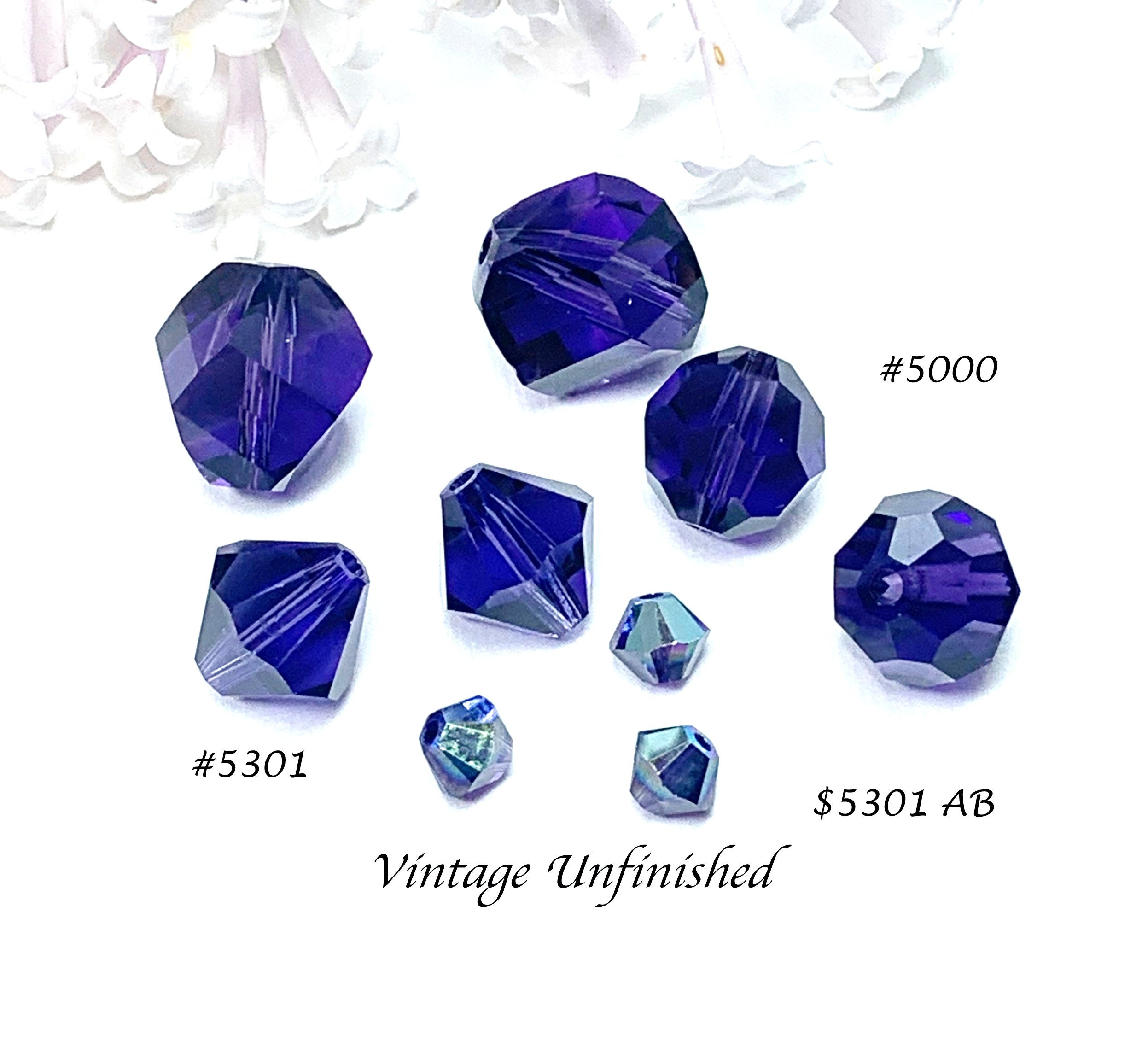 Purple Velvet AB Swarovski Crystal Article 5000 Round Crystal Beads, 4MM  Round, Swarovski Crystal Bead, 5000 4MM, Set of 24, Swarovski
