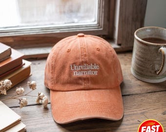 Unzuverlässige Erzähler - Baseballkappe aus gewaschener Baumwolle - Geschenk für Literaturliebhaber