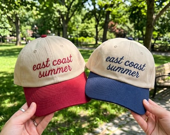 Ostküsten-Sommer-Hut, bestickter Hut, trendiger Urlaubsgeschenk-Hut