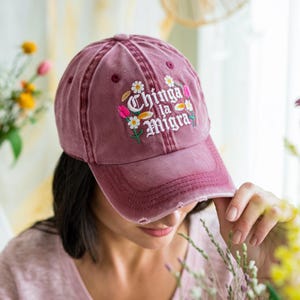 Anti ICE Hat, Abolish ICE Hat, Chinga La Migra Hat, Anti Deportations Hat, Fdt Maga , Mexican Pride, Mexican Folkart, Liberal Protest Hat