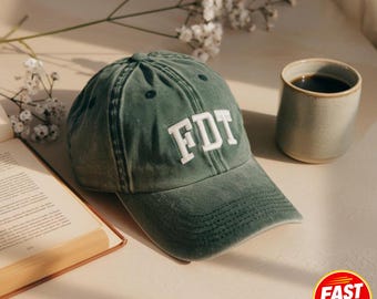 Broderad FDT Vintage-hatt, Anti-Trump militärkeps