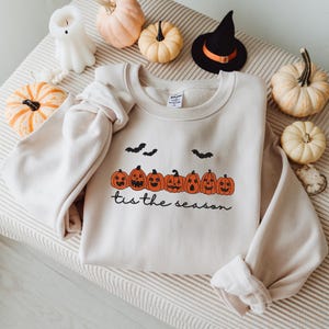 Embroidered Pumpkin Spice Latte Shirt, Tis The Season Shirt, Embroidered Fall Shirt, Touchdown Fall Sweatshirt, Embroidered Halloween Tee