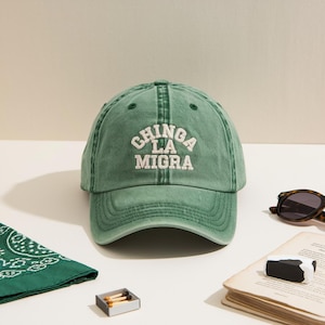 Embroidered Chinga La Migra Hat, Chinga La Migra Cap, Abolish Ice Political Hat DACA Hat Liberal Hat Immigrant Rights Hat Social Justice Hat