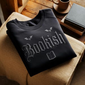 Embroidered Bookish Crewneck: Dark Romance Booktok Sweatshirt